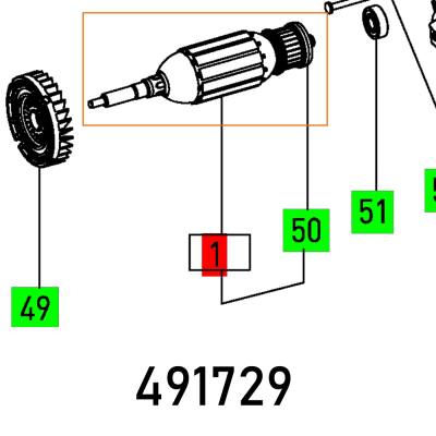 ARMATURE 230V TS 55 Q — image 1