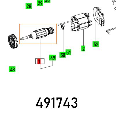 ARMATURE 230V TS 55 EBQ — image 1
