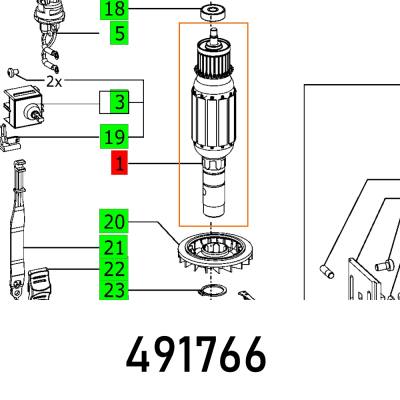 ARMATURE OFK 700 EQ 230V — image 1