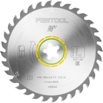 SAW BLADE HW 190X2,6 FF W32 — image 1