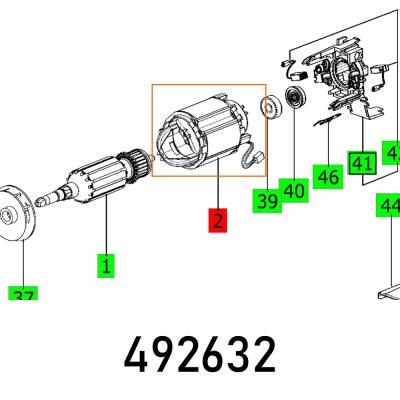FIELD COIL CPL. RO 125 230V ET-BG — image 1