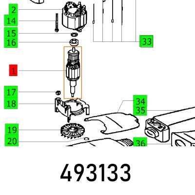 ARMATURE 230V RS 100 230V ET-BG — image 1