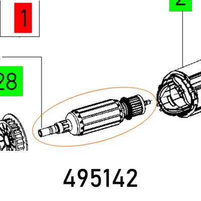 ARMATURE RAP 150 FE 230V — image 1