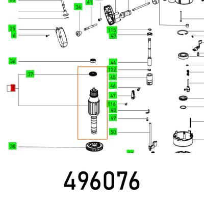 ARMATURE OF 2200 EB 230V — image 1