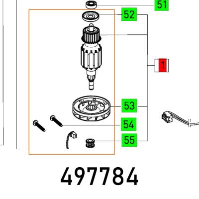 ARMATURE RO90DXFEQ 230V ET-BG — image 1