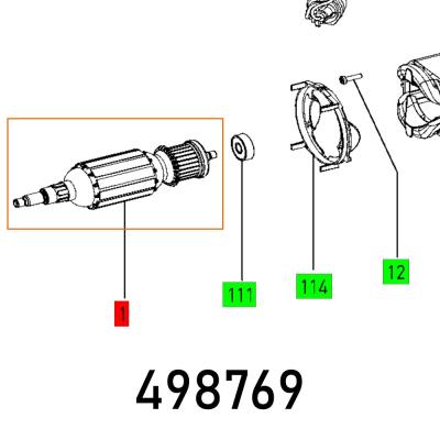 ARMATURE DF 700 EQ 230V — image 1