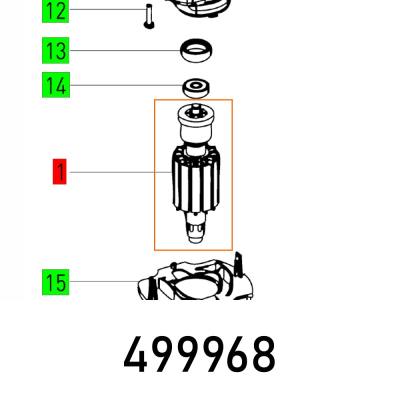 ARMATURE ES150-5E 230-240V ET-BG — image 1