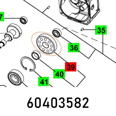 SPINDLE WHEEL MXP 1602 — image 1