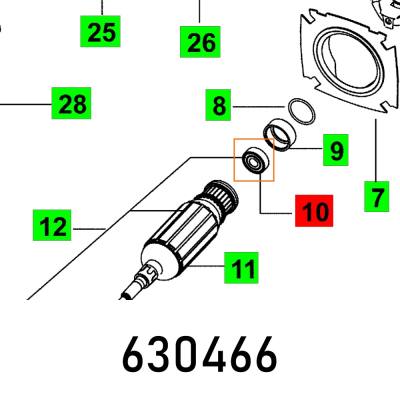 BEARING 608 BB1-0188 ED — image 1