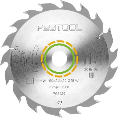 SAW BLADE HW 160X2,2X20 W18 — image 1