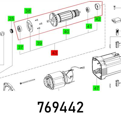 ARMATURE SET RG 130 E-PLUS ET-BG — image 1