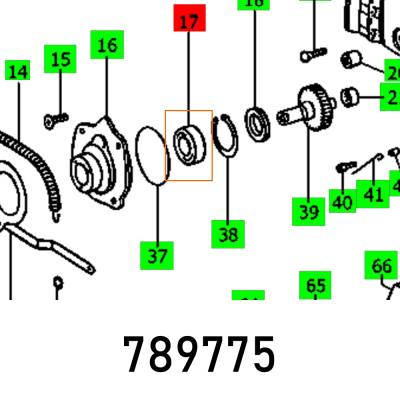 BALL BEARING 6202 2RS DIN 625 — image 1