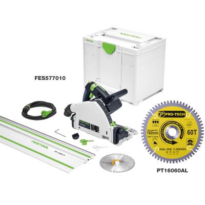 TS55 + PT16060AL ALUM SAW BLADE 160X2.2X20X60T — image 1