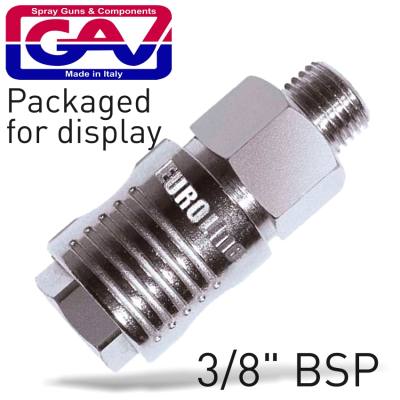 QUICK COUPLER 3/8'M PACKAGED EUROLINE — image 1