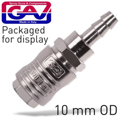 QUICK COUPLER 10MM HOSE PACKAGED EUROLINE — image 1