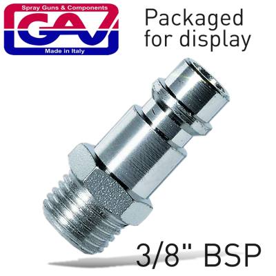 COUPLER INSERT 3/8'M 2 PACKAGED — image 1