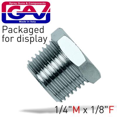 TAPER REDUCER BUSH 1/4 X 1/8 M/F PACKAGED — image 1