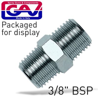 TAPER NIPPLE 3/8 X 3/8 M/M PACKAGED — image 1