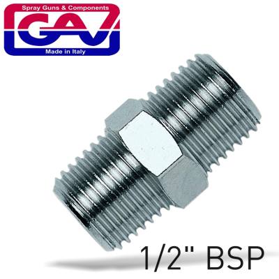 TAPER NIPPLE 1/2 X 1/2 M/M — image 1
