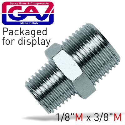 TAPER REDUCER NIPPLE 1/8 X 3/8 M/M PACKAGED — image 1