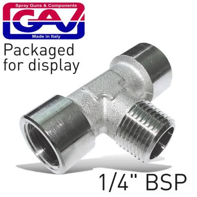 T CONNECTOR 1/4'FMF PACKAGED — image 1