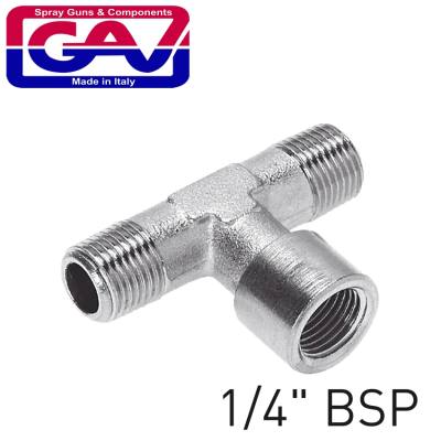 T CONNECTOR 1/4' MFM — image 1