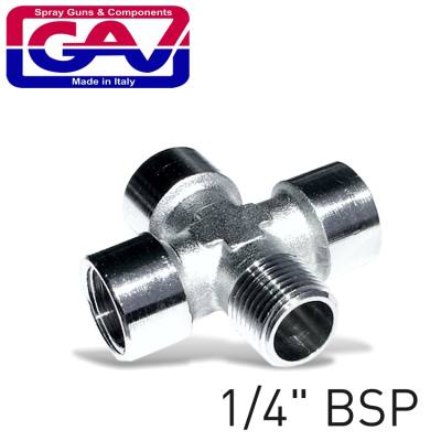 4-WAY CONNECTOR 1/4'3F/1M — image 1