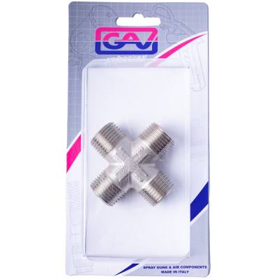 4-WAY CONNECTOR 1/2' MMMM PACKAGED — image 1
