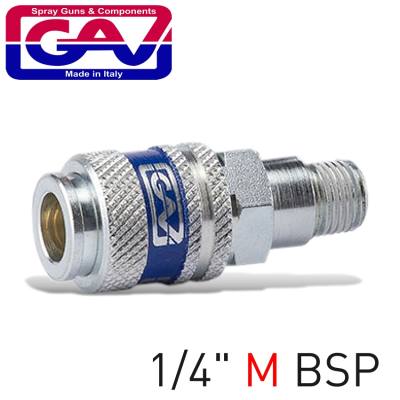 HARDENED STEEL QUICK COUPLER 1/4'M — image 1