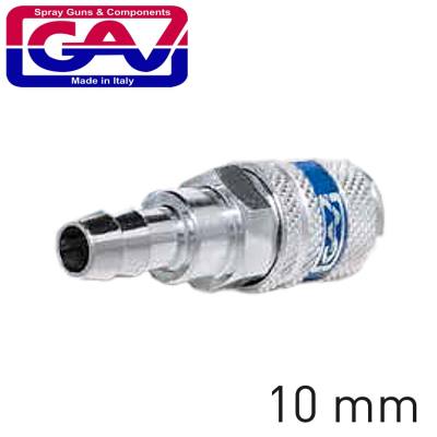 HARDENED STEEL QUICK COUPLER 10MM HOSE TAIL — image 1