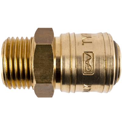 BRASS MALE QUICK COUPLER 1/2'M GERMAN — image 1
