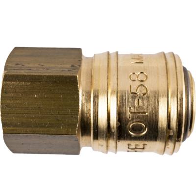 BRASS FEMALE QUICK COUPLER 3/8'F GERMAN — image 1