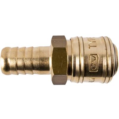 BRASS QUICK COUPLER 13MM HOSE GERMAN — image 1