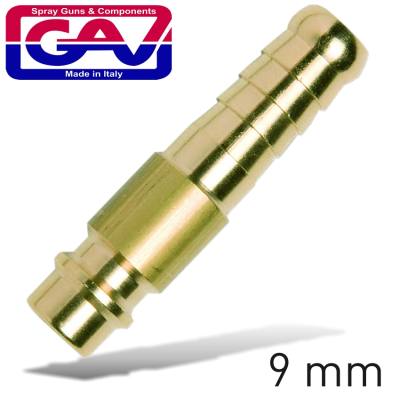 BRASS CONNECTOR 9MM HOSE GERMAN — image 1