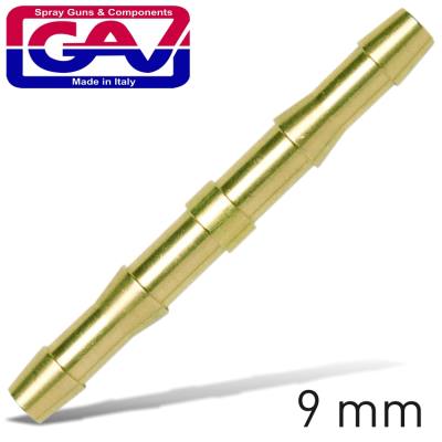 BRASS HOSE CONNECTOR 9MM X 9MM — image 1