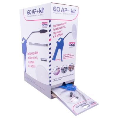 AIR BLOW GUN WITH LONG NOZZLE + ACC KIT FOR 60AP X15 — image 1