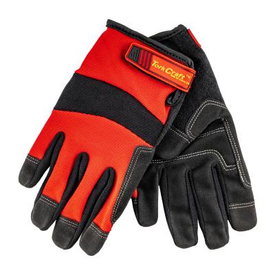 WORK GLOVE MEDIUM-ALL PURPOSE RED WITH TOUCH FINGER — image 1