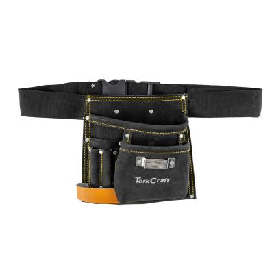 SMALL PROF BLACK.LEATHER TOOL BELT 5 POCKET — image 1