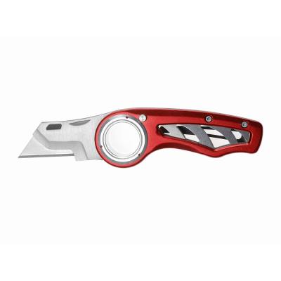 KNIFE UTILITY S/STEEL BLADES FOLDABLE WITH BELT CLIP — image 1