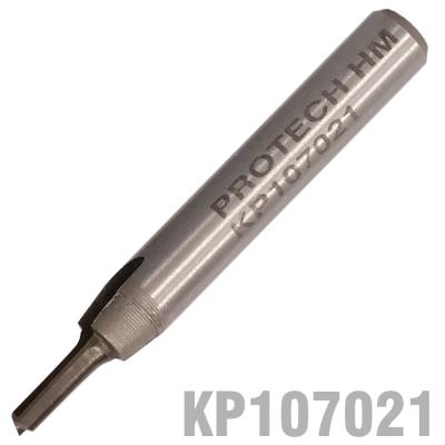 STRAIGHT BIT 1/8' (3.2MM) X 1/2' CUT SOLID CARBIDE 2 FLUTE 1/4'SHANK — image 1
