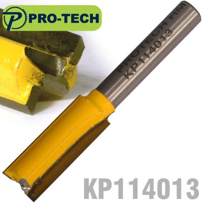 STRAIGHT BIT 3/8'(9.5MM) X 1'(25.4MM) CUT 2 FLUTE W/BOTTOM CUT 1/4' SH — image 1