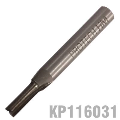 STRAIGHT BIT 5/32' (4MM) X 1/2' CUT SOLID CARBIDE 2 FLUTE 1/4'SHANK — image 1