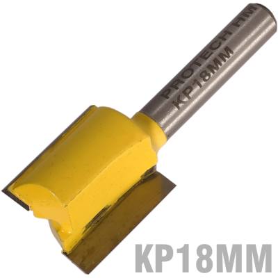 STRAIGHT BIT 18MM X 28MM CUT 2 FLUTE METRIC 1/4' SHANK — image 1