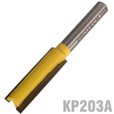 STRAIGHT BIT 3/8' (9.5MM) X 1 1/4'(32MM) TWO FLUTE LONG 1/4' SHANK — image 1