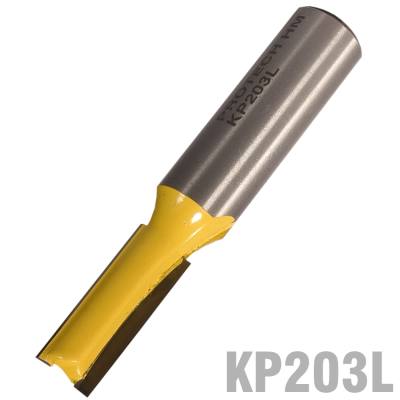 STRAIGHT BIT 3/8' (9.5MM) X 1'(25.4MM) TWO FLUTE LONG 1/2' SHANK — image 1