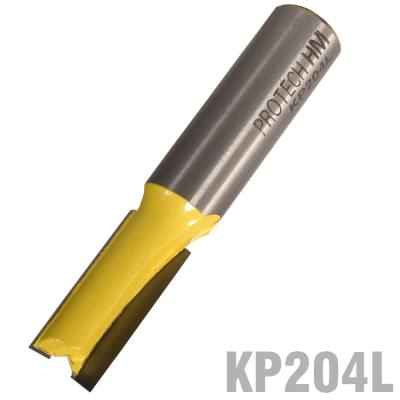 STRAIGHT BIT 7/16' (9.5MM) X 1'(25.4MM) TWO FLUTE LONG 1/2' SHANK — image 1