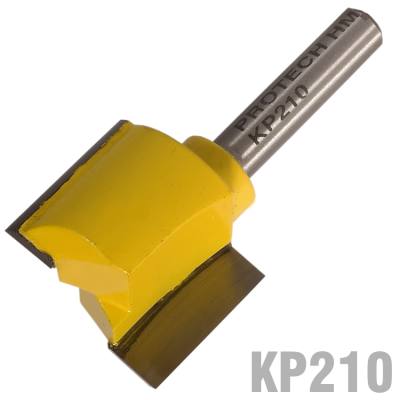 STRAIGHT BIT 1'(25.4MM) X 3/4'(19MM) TWO FLUTE 1/4' SHANK — image 1