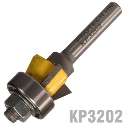 BEVEL TRIM BIT 1/2' X 3/8' THREE FLUTE 22  1/4' SHANK — image 1