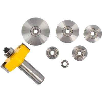 RABBETING BIT 1 1/2' X 1/16' DEPTH 9/16'  1/2'SHANK X 7 BEARINGS — image 1