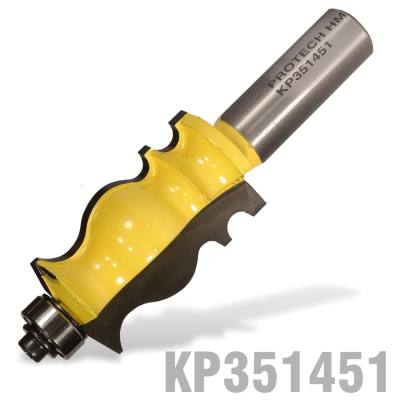 FACE MOULD BIT 1' X 1 11/16' RADIUS 1/8'  1/2' SHANK — image 1